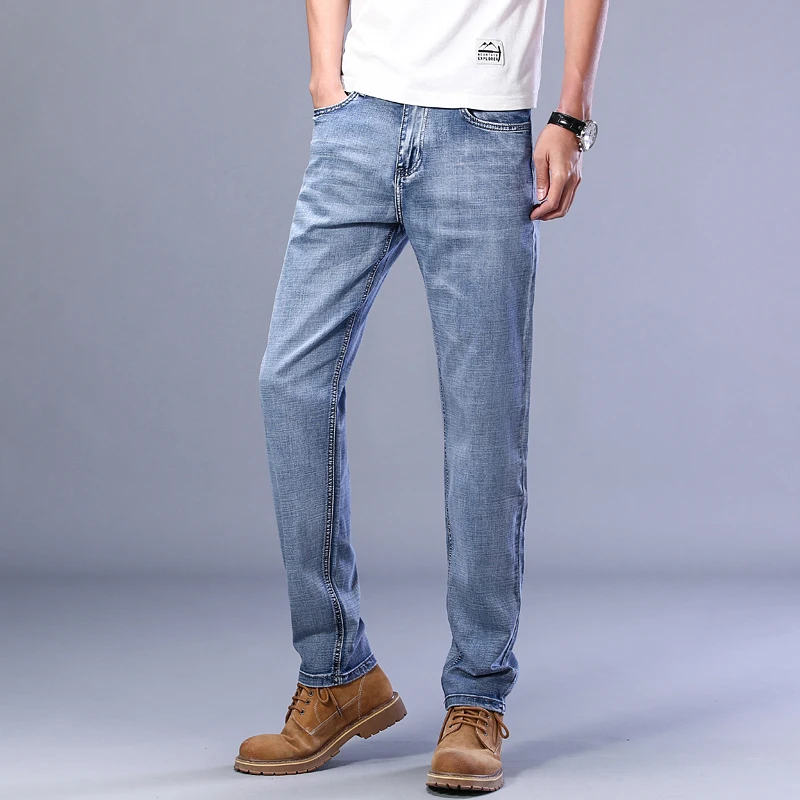 Men’s Stretch Straight Fit Jeans Men’s Denim Pants Brand New Style Trousers