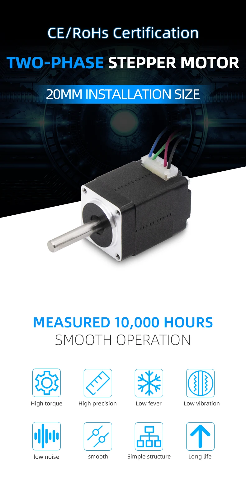 Nema 8 motor deslizante 20mm mini motor
