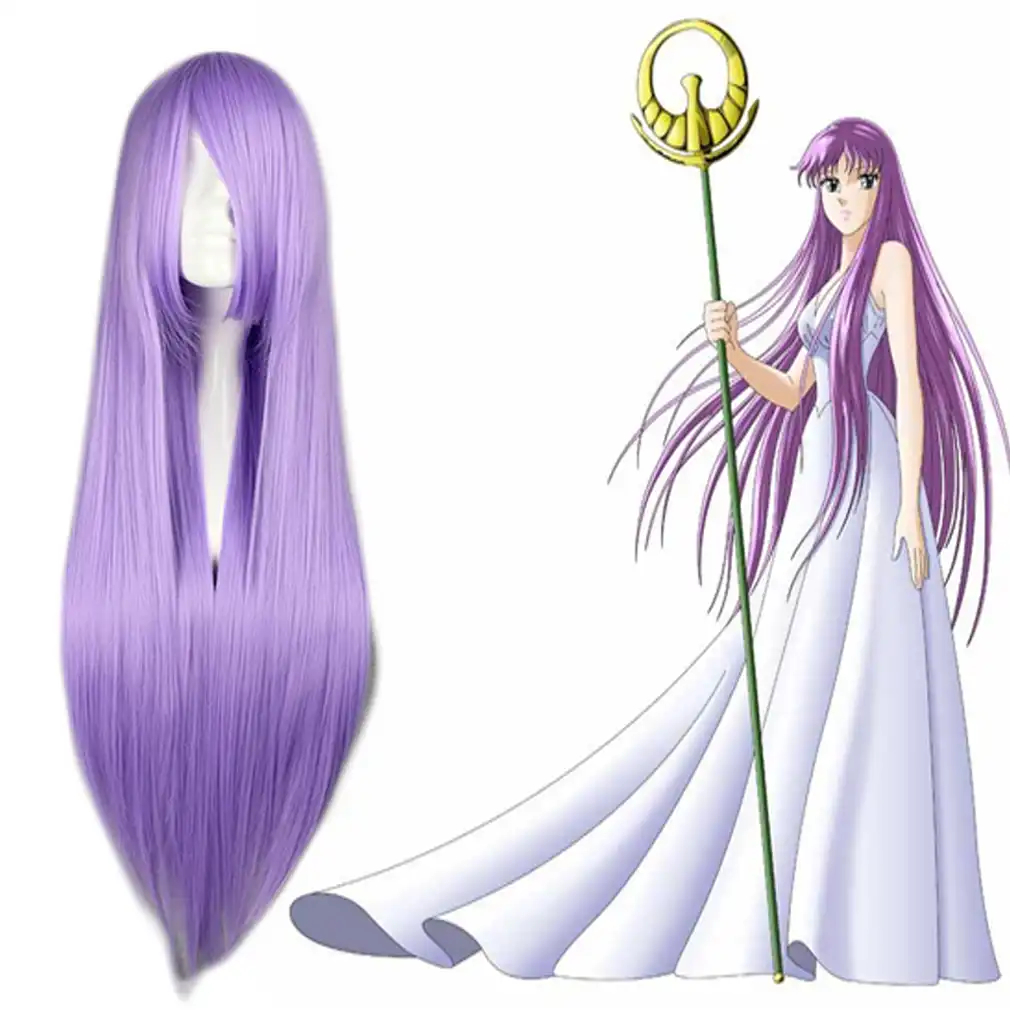 Anime Saint Seiya Saori Kido Athena Cosplay Purple Long Straight Heat Resistant Synthetic Hair Halloween Party Free Wig Cap Aliexpress Athena, also referred to as athene, is a very important goddess of many things. aliexpress