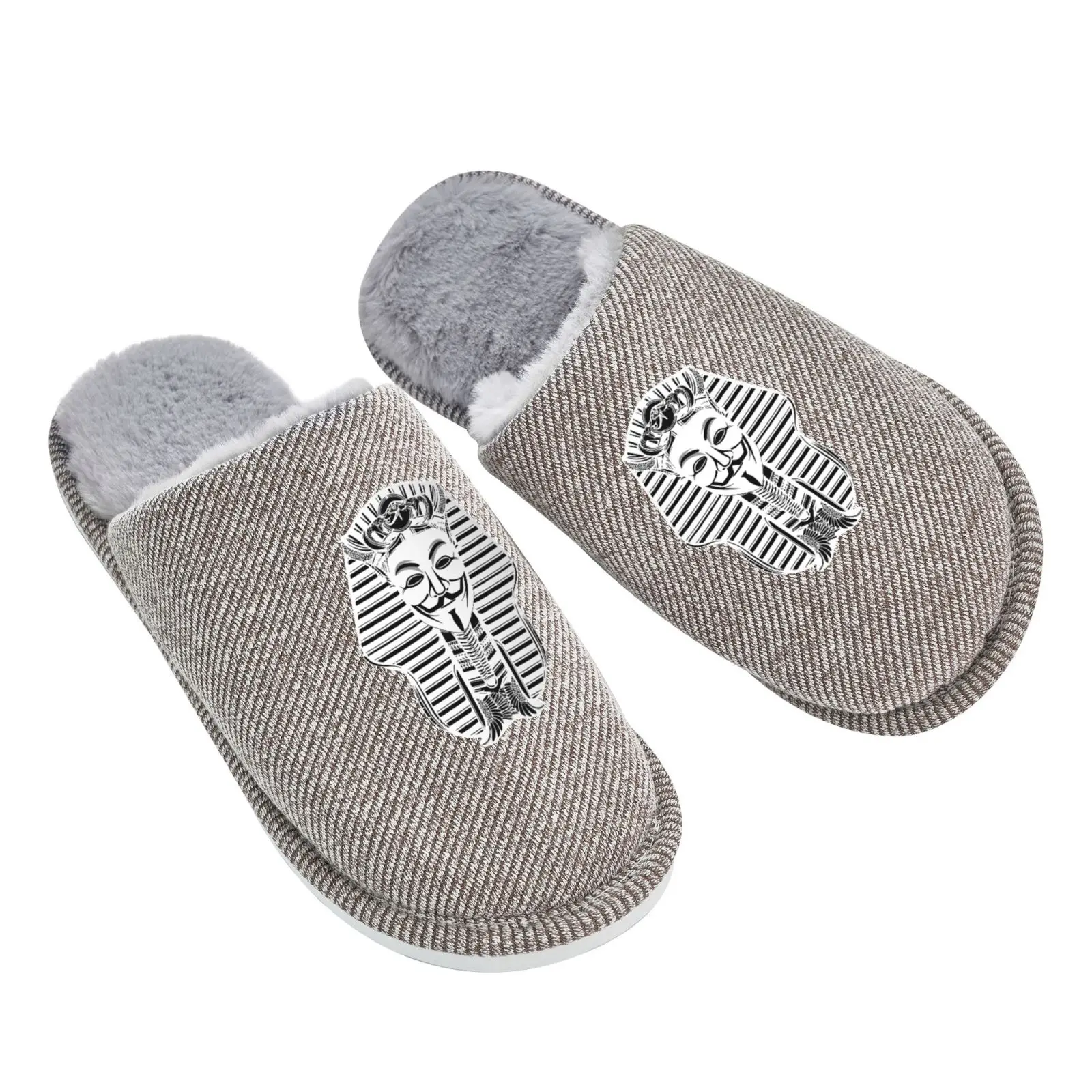 Anonymous Pharaoh Winter Men'S Warm Slippers Home Shoes Non-Slip Indoor Couple Slipper Ara Us Ra Oh Ny No | Обувь