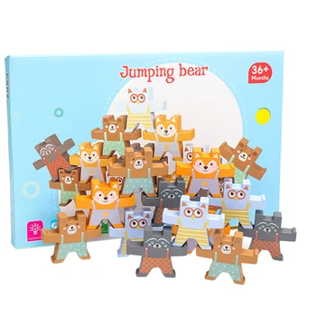 

Little Cute Bear Balance Stackable Game Puzzle Blocks Early Educational Toys Sorting, Nesting & Stacking toys 2019