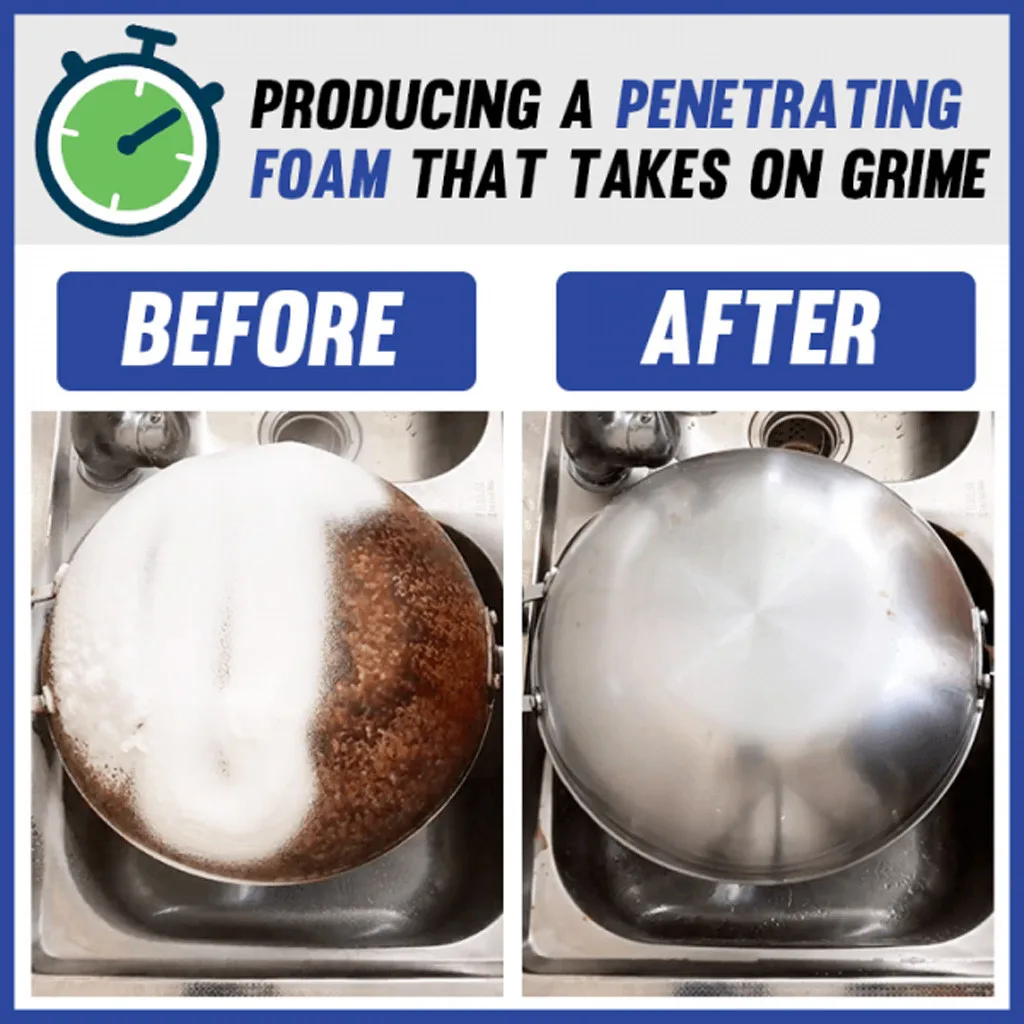 

Kitchen Grease Cleaner Foam Multi-Purpose Foam Remover Cleaner 200ML Kitchen Cleaner Remover Metal Surface Rust Accessories