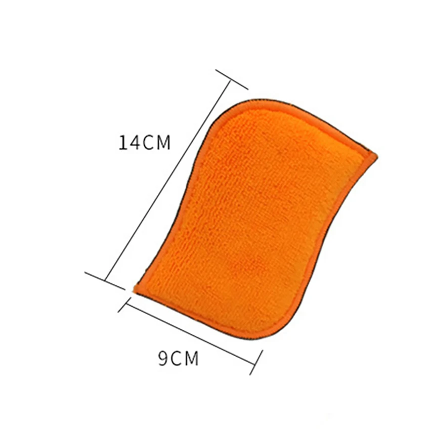 

S Shape Double-side Cleaning Sponge Dishwashing Brushes Kitchen Tools Wash Bowl Sponge Scouring Pad Absorbent Sponge Block Brush