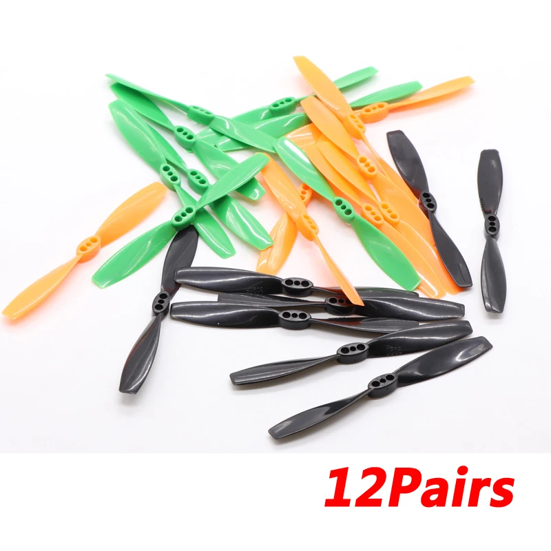 12 пар RC Quadcopter 3020 Propeller CW CCW Blade 3 дюйма 1 5 мм Пропеллер с отверстием для двигателя 1104