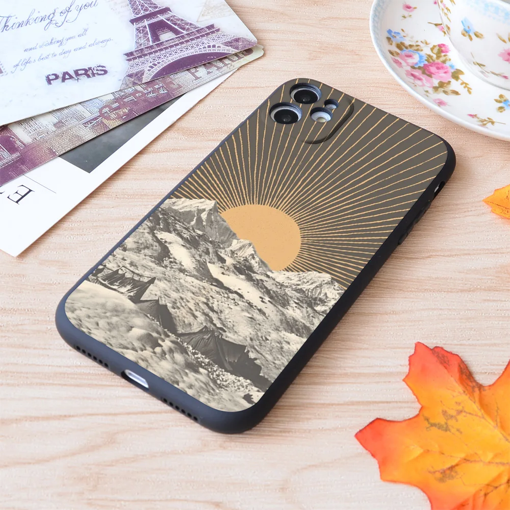 Мягкий матовый чехол с принтом для iPhone Mountainscape 6 | Мобильные телефоны и аксессуары