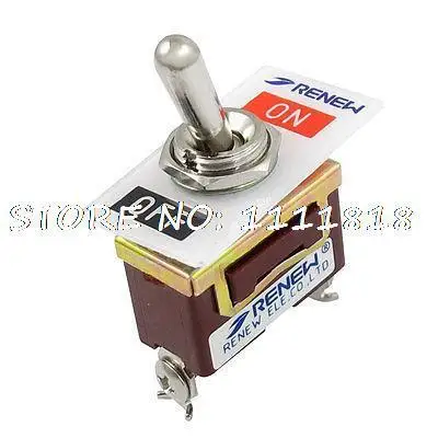 

AC 250V/15A 125V/20A SPST Single Throw On/Off O/F Toggle Switch