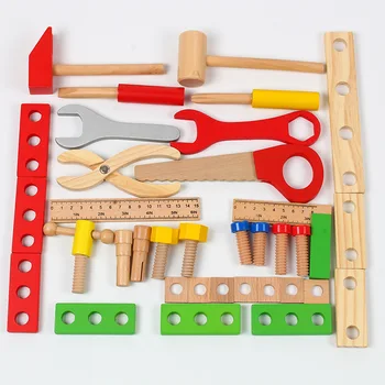 

DIY Hand Educational Model Wooden Children Play House Toy Set Boy Maintenance Repair Intelligence Toolbox