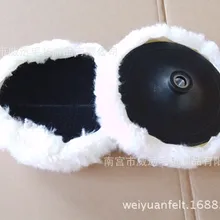 Chang's Jia 6-дюймовый самоклеящийся шерстяной Полировочный диск 7-дюймовый Группа край из чистой шерсти с полировальной подложкой шерстяными помпонами