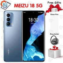 Original Meizu 18 Mobile Phone 6.2 Inch Screen 8GB+128GB Snapdragon 888 Octa Core Android 11 Fast Charging 36W NFC Smartphone