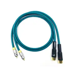 HiFi Cardas Rca Hifi RCA to XLR Cable 3 Pin 2 XLR Male to 2RCA Audio Cable 0.75m 1m 1.5m 2m 3m