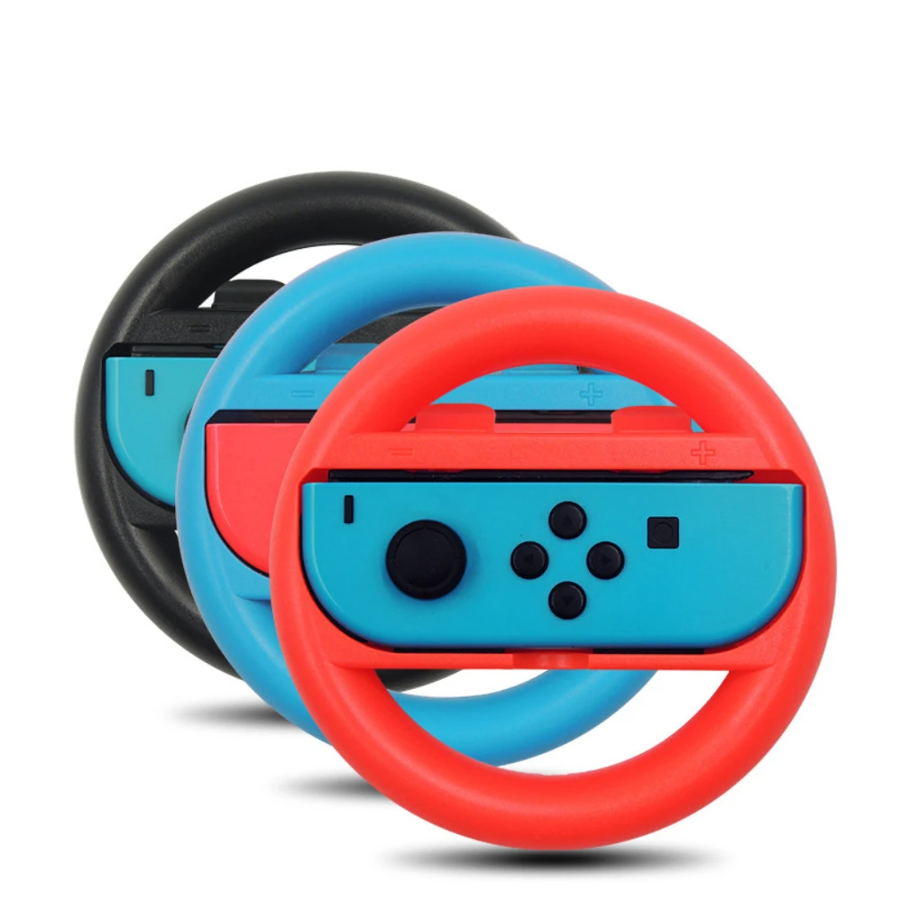 

2pcs Racing Steering Wheel for Nintendos Nintend Switch Joy con Controller Handle Grips for Nitendo Switch Games ABS Material