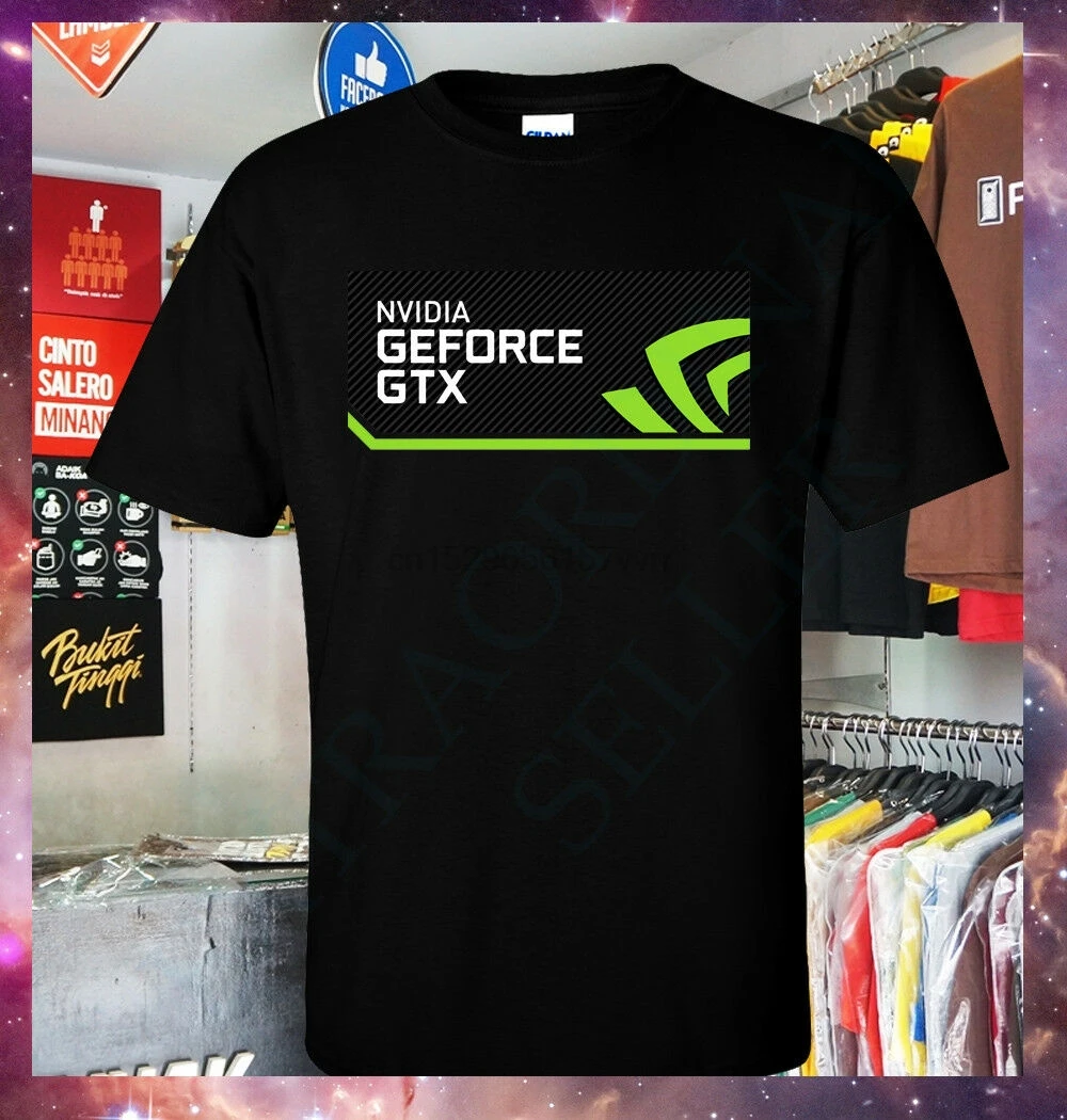 НОВЫЙ Nvidia Geforce GTX логотип Футболка S-2XL процессор Графический компьютер ноутбук |