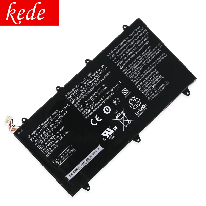 Аккумулятор kede для ноутбука lenovo Pad A2109 A2109A, аккумулятор для планшета AKKU H12GT201A, 3,7 в, 6300 мА/ч