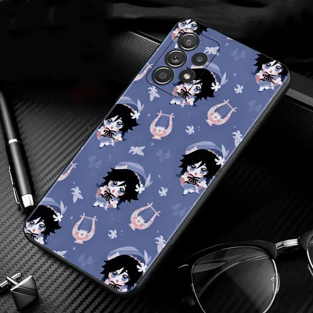 Cartoon Genshin Impact Case For Samsung Galaxy A51 A71 A41 A31 A11 A01 A72 A52 A42 A32 A22 A21s A02s A12 A02 Phone Shell Capa B09