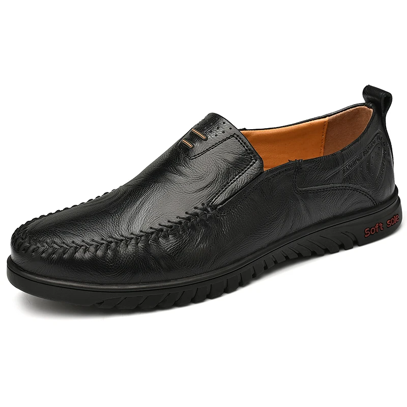 New Peas shoes Size 39-44 Upscale Men Casual Shoes Fashion Leather Sneaker For Men Summer Men'S Flat Shoes Drop shipping%5576