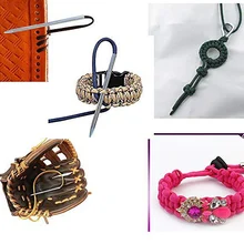 Нержавеющая сталь DIY Паракорд Швейные иглы Набор портативная шнуровка сглаживающий инструмент браслет шнурки струны наружные инструменты