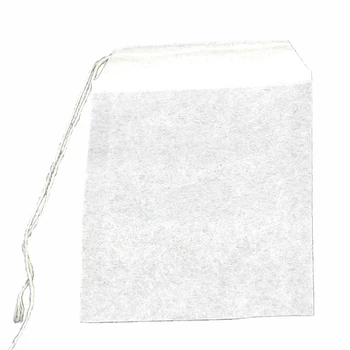 

New 50Pcs Empty Teabags String Heat Seal Filter Paper Herb Loose Tea Bag White