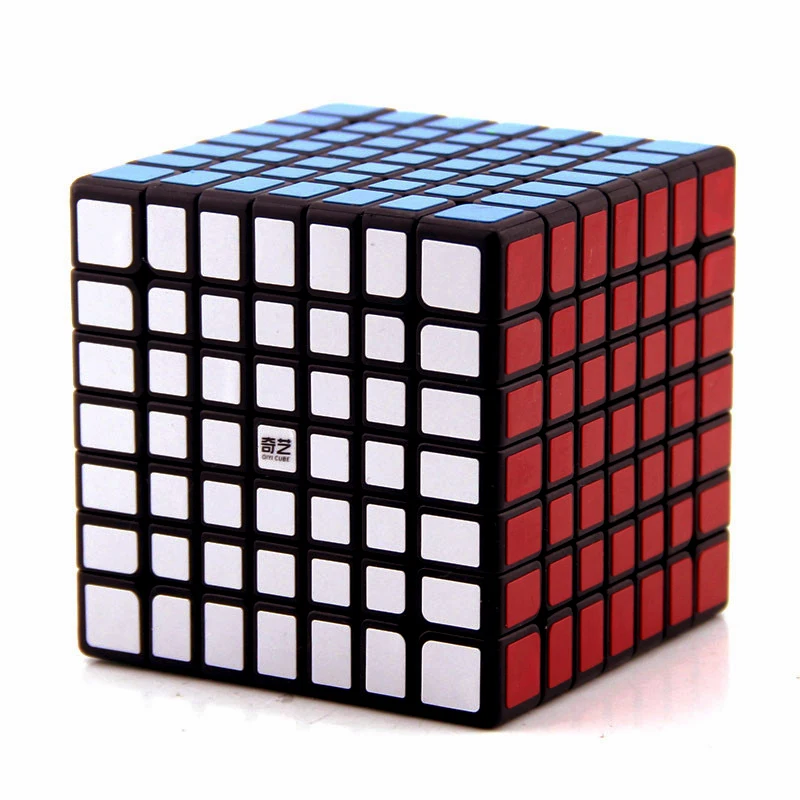 Qiyi Mofangge QiXing 7x7x7 куб черный магический куб без наклеек 7x7 головоломка 7 слоев Cubo профессиональные Развивающие игрушки для детей подарок