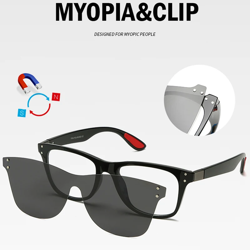 TR90 поляризованные солнцезащитные очки для женщин и мужчин Классические анти-голубые легкие очки оправа с прозрачными линзами клип на очки Oculos UV400