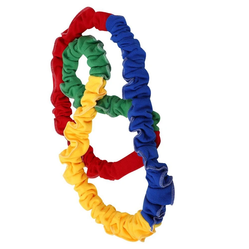 

Kids Outdoor Sport Toy Elasticity Rope Ruberr Strap Develop Team Cooperation Work Circle Running Push Game Sensory Integration