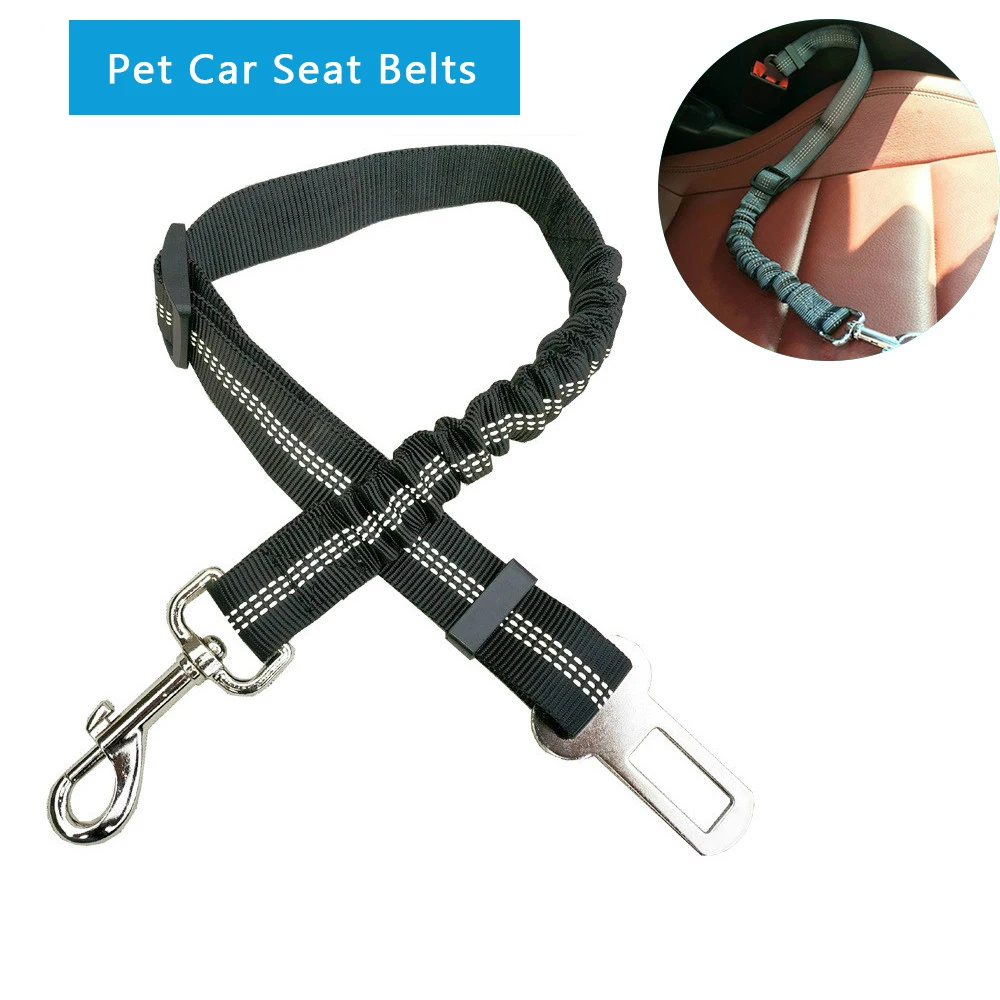 

Pet Supplies Car Dog Seat Belt Lead Buffer Elastic Reflective Safety Dog Lead Upgraded Adjustable Dog Seat Belt Pet Supplies