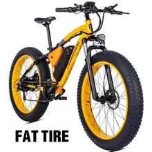 Electric bike 1000W Electric Fat Bike Beach Bike Cruiser Electric Bicycle 48Ｖ17ＡＨ lithium battery ebike electric mountain bike