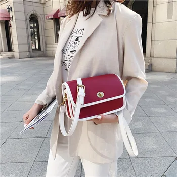 

Bag Women's Bag 2020 Exquisite New Style Messenger Bag High-Grade Feeling Edge Stitching Simple Small Bag