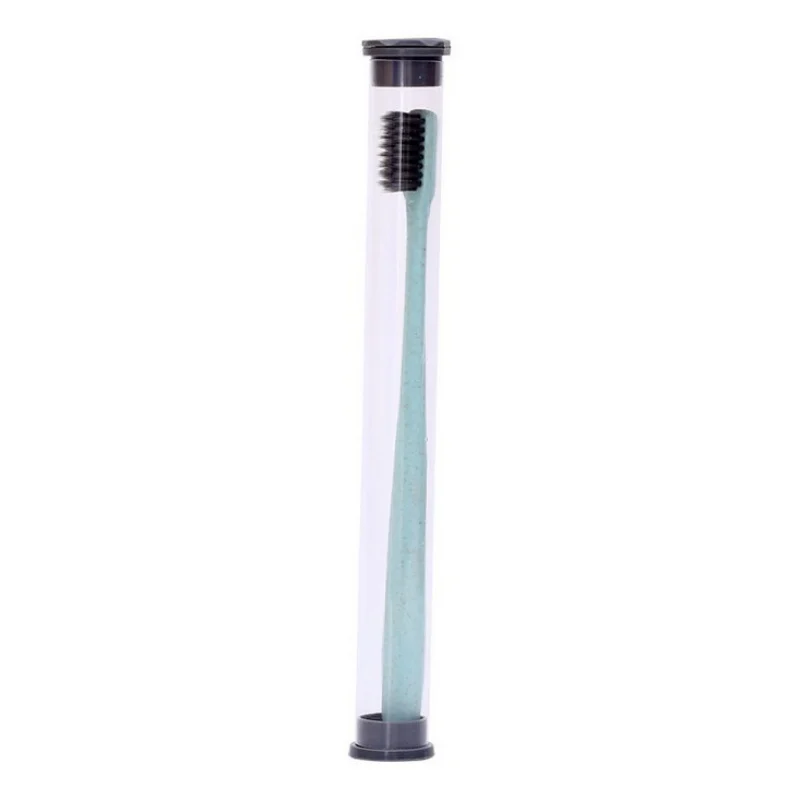 1Pcs Environmental Health Medium Soft Bristle Brushes Straw Toothbrush For Oral Care Teeth Cleaning - Цвет: green
