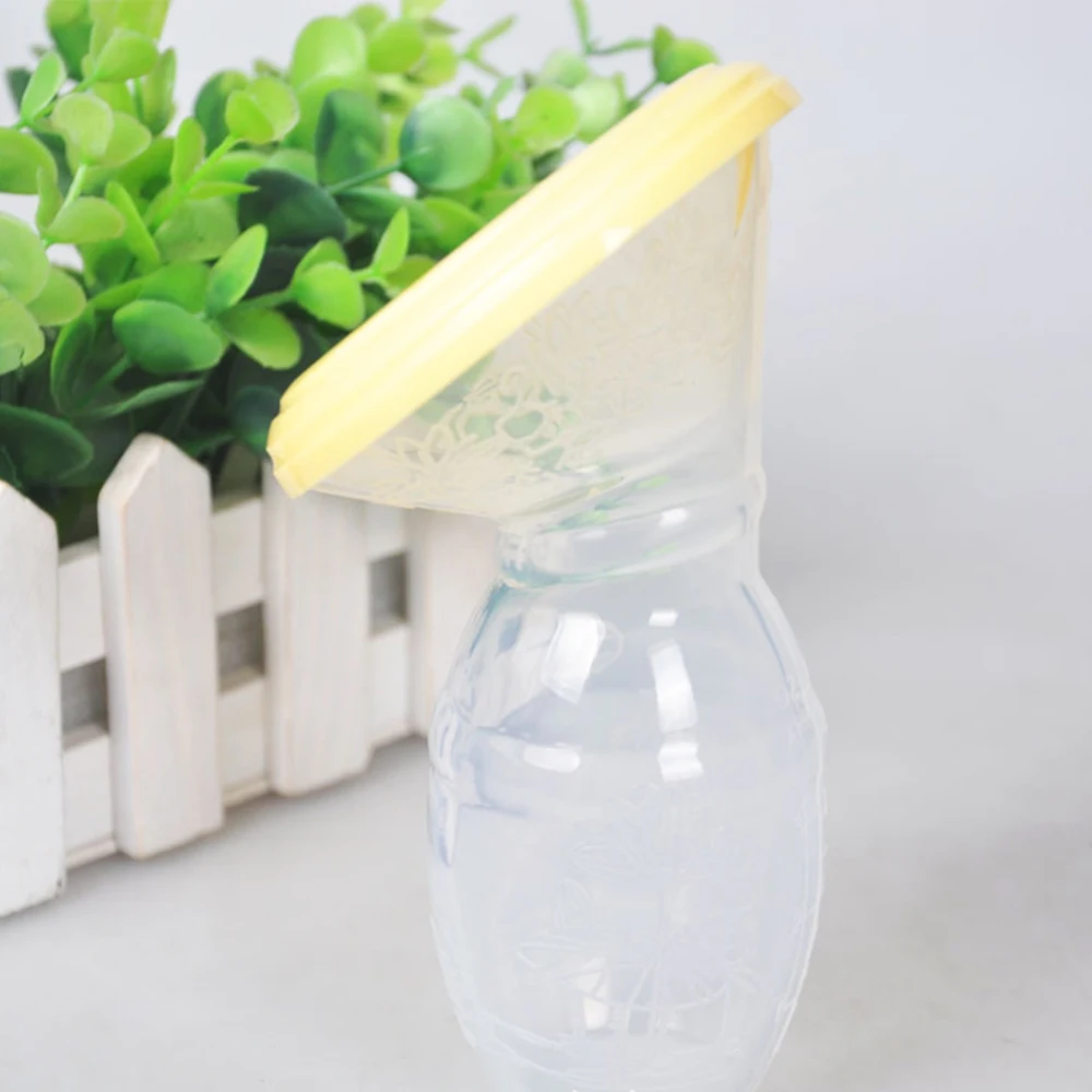 100ml Manual Breast Pump Accessories Silicone Maternal Milk Collector Holder Baby Breastfeeding Bottle Puerperal Nursing Pump