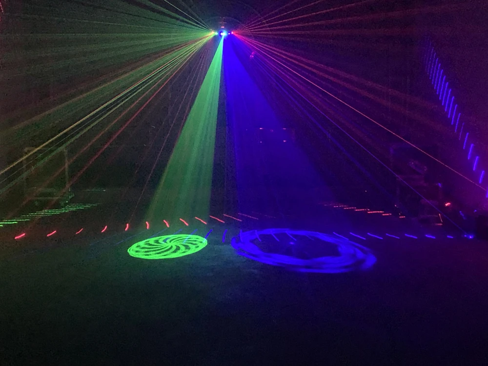 Preise 6 auge scannen RGB laser licht für DJ disco club bühne wirkung licht mit vce control party disco licht masse wirkung strahl licht