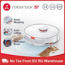 2021 neueste Roborock S7 Roboter Staubsauger Sonic Wischen WiFi App Control Auto Sweep Staub Sterilisieren Neue Gummi Schwimm Pinsel