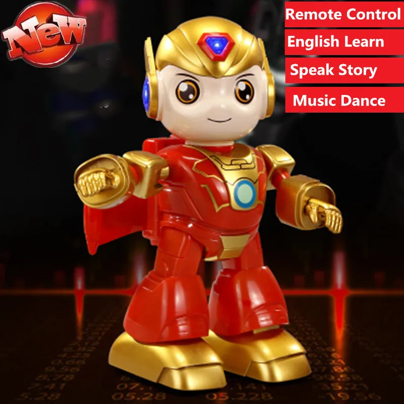 

Intelligent Smart RC robot English Learning robot Toy With Music Dancing Story LED lIght Mulitifunction Robot Touch sensing toy