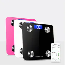 Новейшая смарт-шкала жира, ЖК-цифровой беспроводной Bluetooth ИМТ монитор веса, анализатор здоровья, фитнес-инструмент для похудения, весы YL5