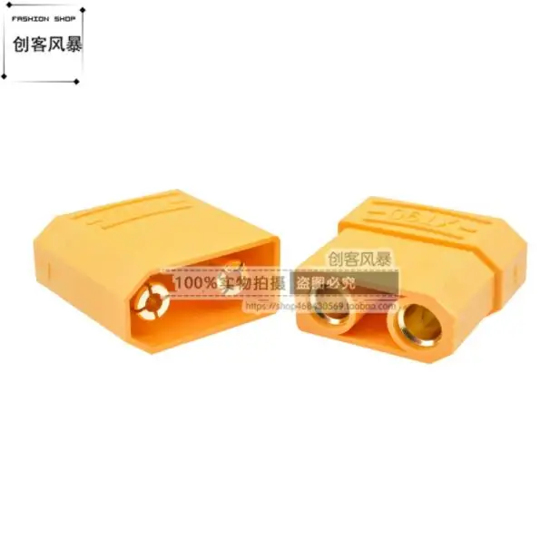 4pcs High current XT90 plug / 4.5mm gold-plated banana plug / 90-120A RC model battery connector(pair
