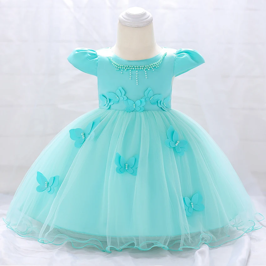 

Brand Summer Baby Girl Dress Party And Wedding Dresses Girl Clothes One Second First Birthday Party Princess Dress 3 6 12 Month