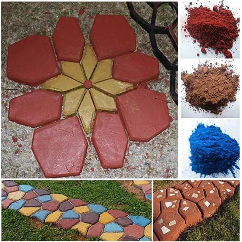 500 г многоцветный пигмент цемент двор трафаретная решетка для бетона формы
