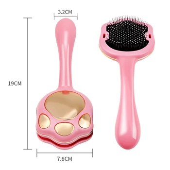 

Professional Pet Hair Removal Comb Dog Short Medium Hair Brush Handle Beauty Brush Accessories Comb for Cats Grooming Tool