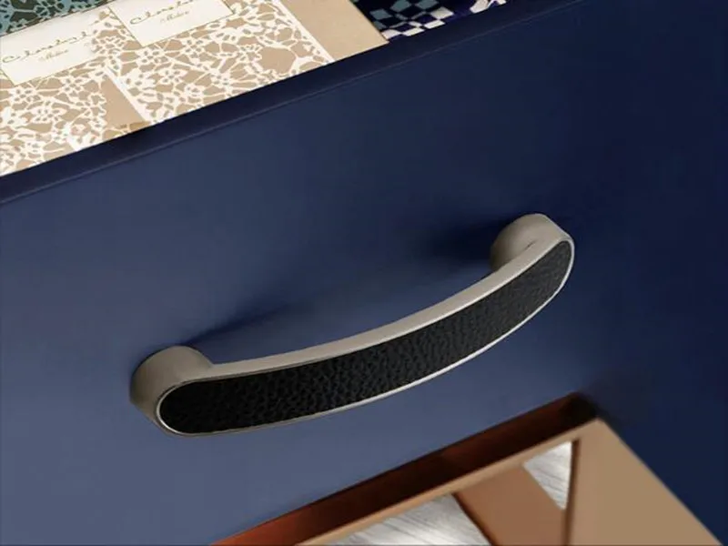  2pcs free shipping hollow design Furniture Handle zamark Kitchen Cabinets Pulls cupboard leather handle  