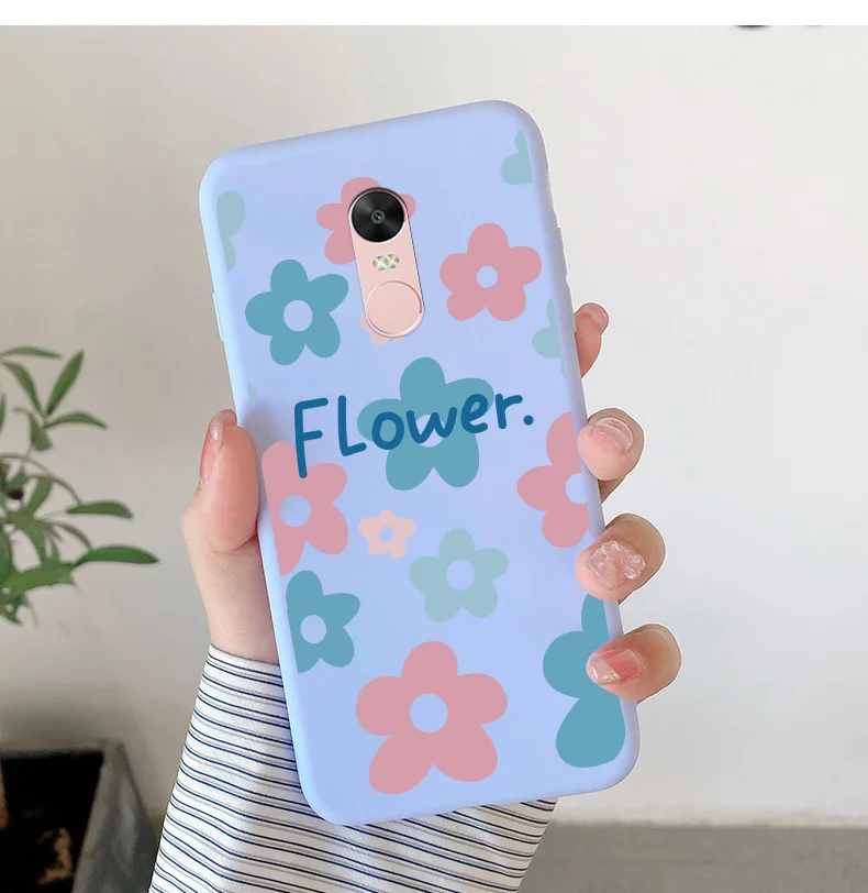 Matte Silicone Soft TPU Shell For Xiaomi Redmi Note 4 4x Note 5Pro Note 5A Cartoon Butterfly Shell For Redmi Note5a Phone Cover cell phone lanyard pouch