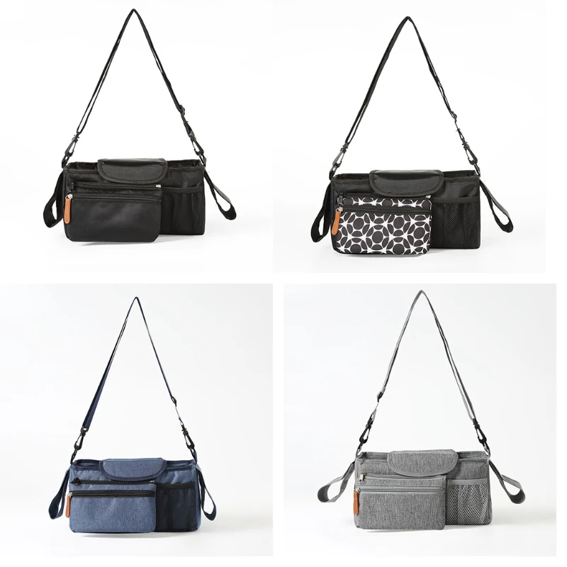 Baby Stroller Organizer Accessories Bag Large Space with Cup Holders Multiple Zipper Pockets for Bottle Phone A2UB | Мать и ребенок
