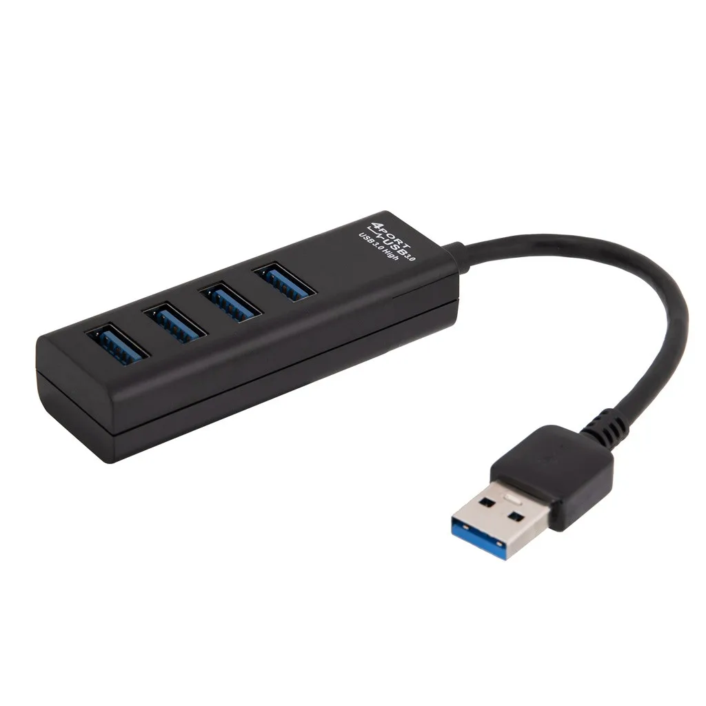 Ouhaobin USB 3,0 концентратор высокой Скорость USB3.0 чип 4-Порты и разъёмы сигнала 5 Гбит/с USB хаб для компьютера для смарт телефона USB зарядное устройство