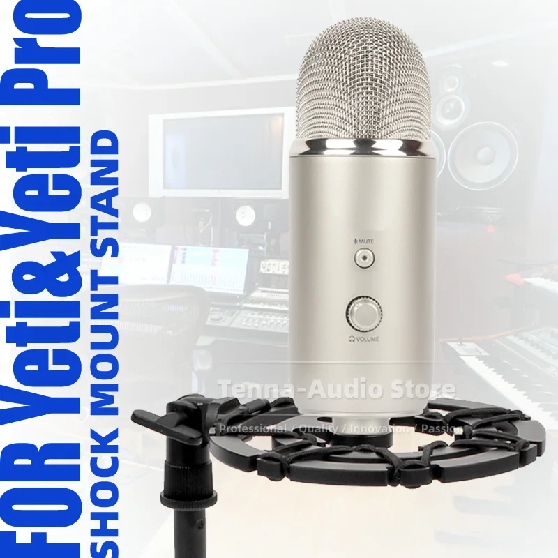Aranha Anti Vibrar à Prova de Choque Mic Suporte para Yeti Azul e Pro Suporte de Montagem de Choque Microfone Suspensão à Prova de Vibração - Image 6
