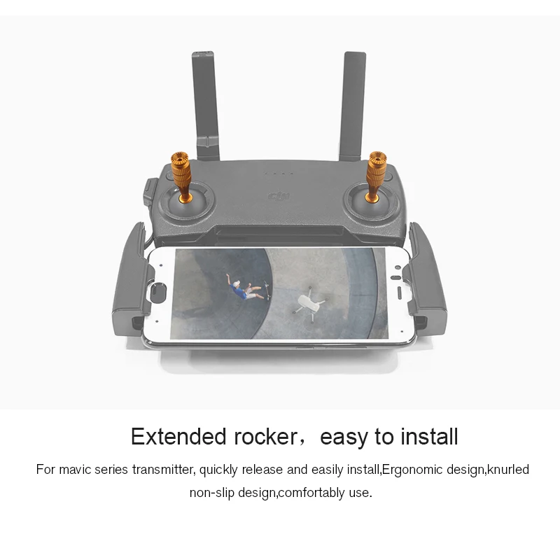 DJI mavic mini аксессуары запасные части 2 шт. ЧПУ пульт дистанционного управления большой палец рокер Стик крышка протектор с чехол для хранения