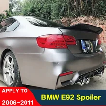 Настоящее покрытие из углеродного волокна для BMW E92 спойлер 2006-2011 спойлер хвост BMW 3/2 двери E92 багажник Задняя губа 320i 330i 325i аксессуары M3