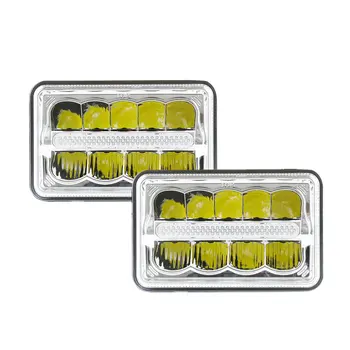 

High Quality Rectangular Headlights 4x6 inch LED Square Sealed Beam Headlight Truck Lamp With DRL Hi/Lo Beam Light For Ford Jeep