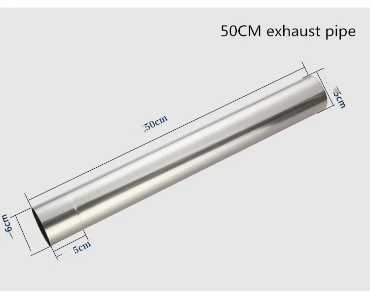 Толстая выхлопная труба из нержавеющей стали 6 см сильная выхлопная труба газовый водонагреватель длинная Расширительная Труба Фитинги