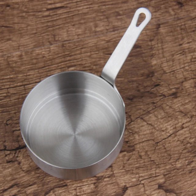 Stainless Saucepan Small Cooking pot pan Milk Warmer 50ml + 100ml 