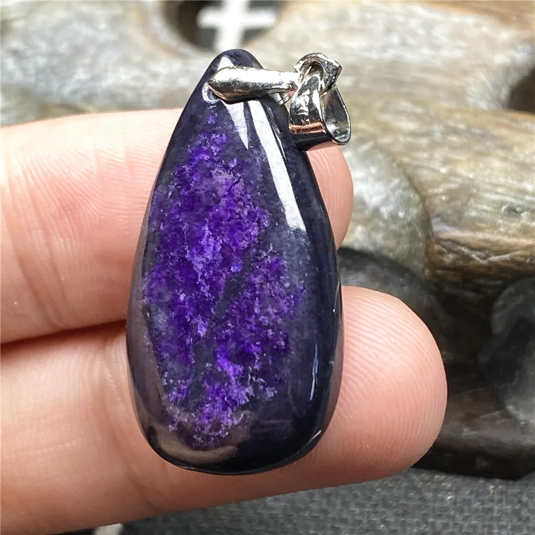 Top Natural Royal Purple Sugilite Crystal Pendant Jewelry For 