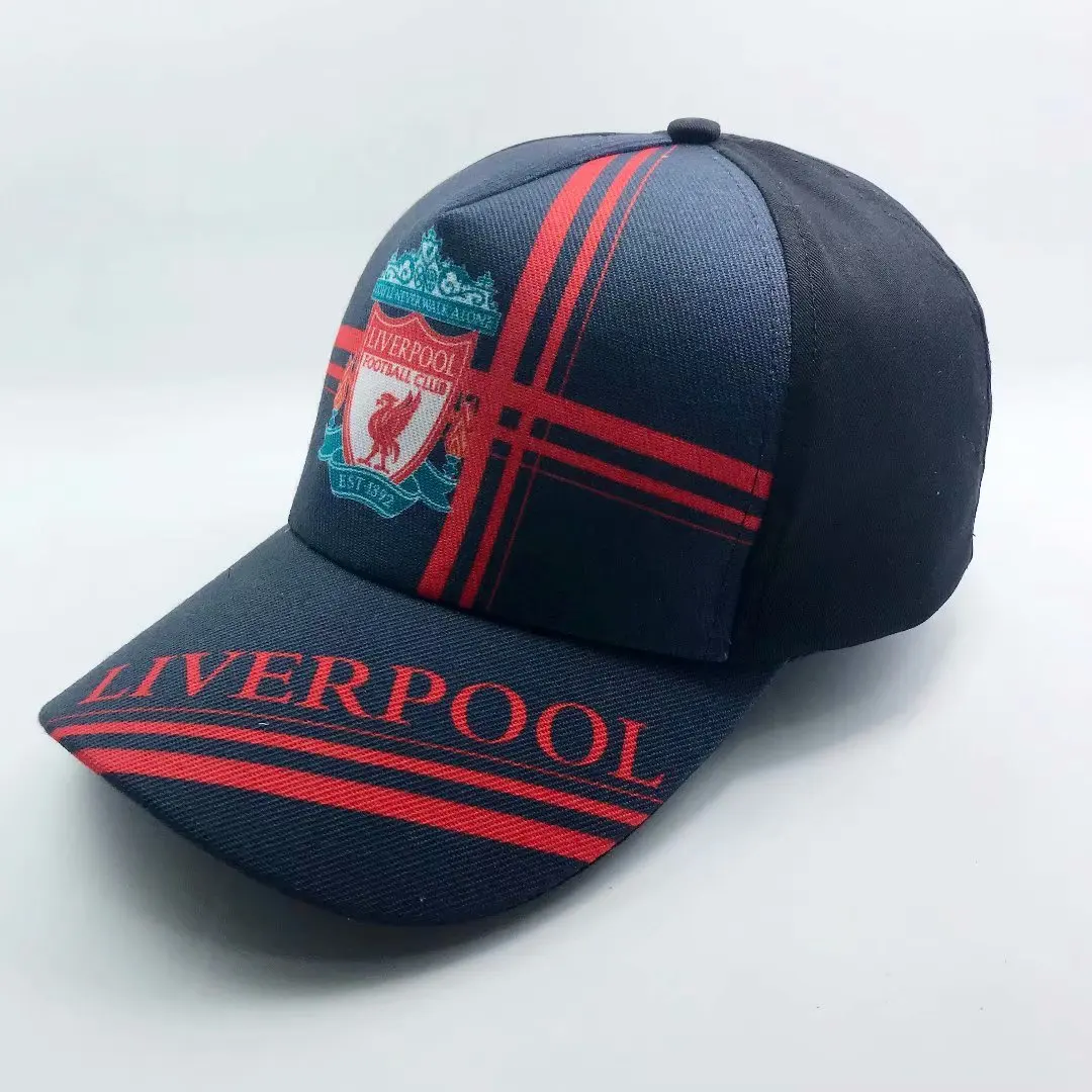 Бейсбольная Кепка с вышивкой футбольного клуба "Реал Мадрид", FCB Liverpool, логотип футбольной команды, Регулируемая Кепка для любителей футбола - Цвет: Liverpool