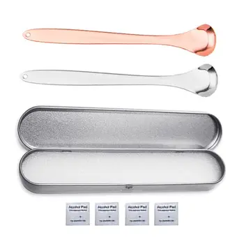 

Dental Tongue Scraper Bad Breath Cleaner Stainless Steel for Adults Fresh Breath 896D